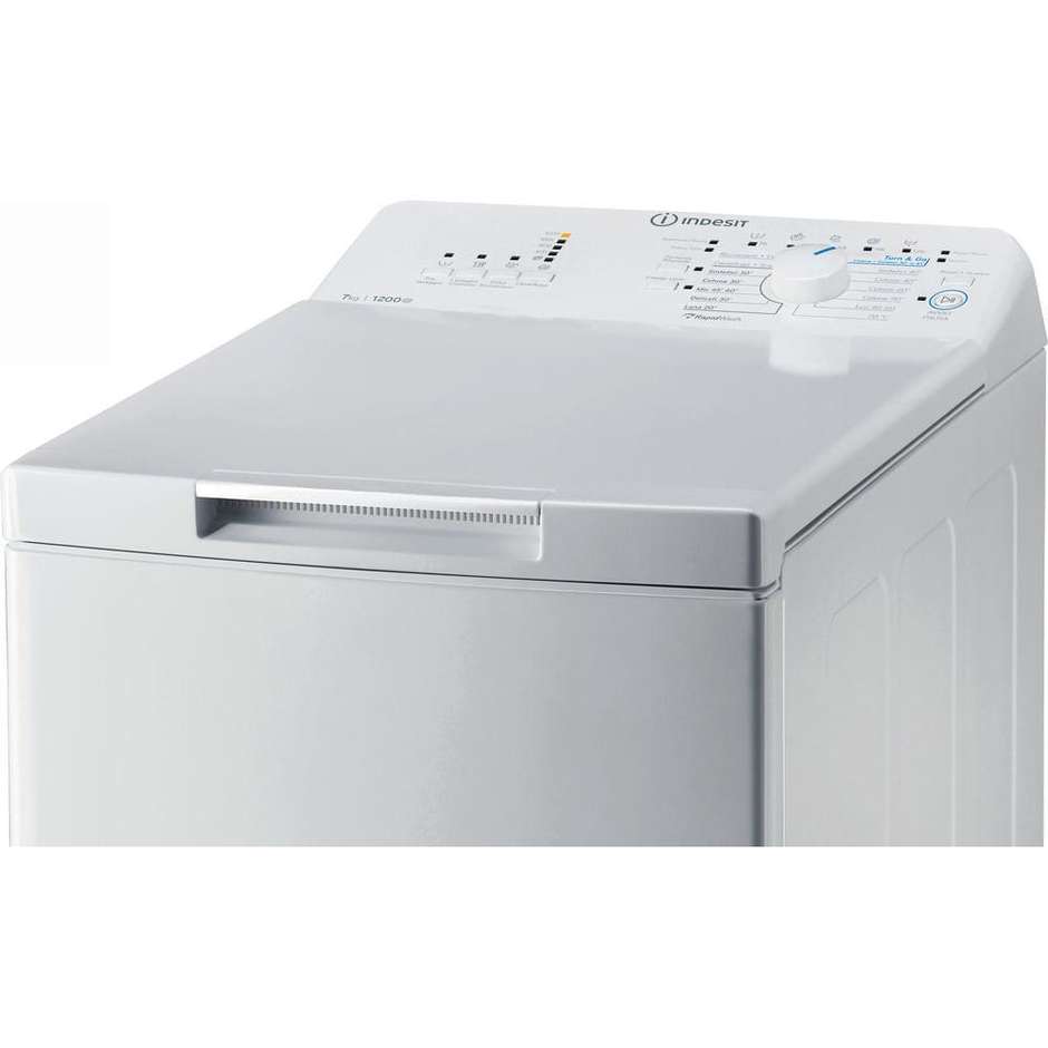 Indesit BTW L72200 IT/N Lavatrice Carica dall'alto Capacità 7 Kg 1200 Giri/min Classe E Colore Bianco