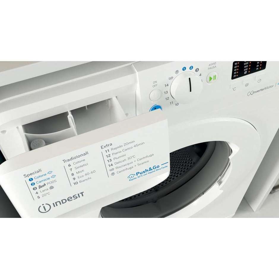 Indesit BWA 81496X WV IT lavatrice 8 kg, Inverter, classe A