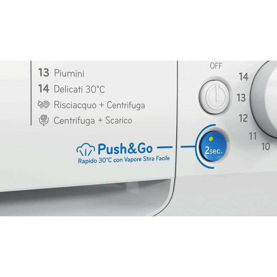 Indesit BWA81496XWVIT Lavatrice Carica Frontale Capacita 8 Kg 1400 Giri/min Classe A Colore Bianco