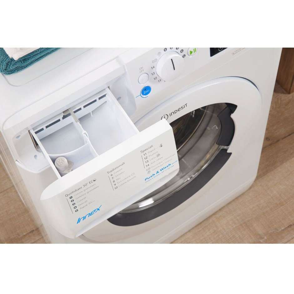 Indesit BWSE 71283X WWGG IT lavatrice 43 cm carica frontale 7 Kg 1200 giri classe A+++ colore bianco