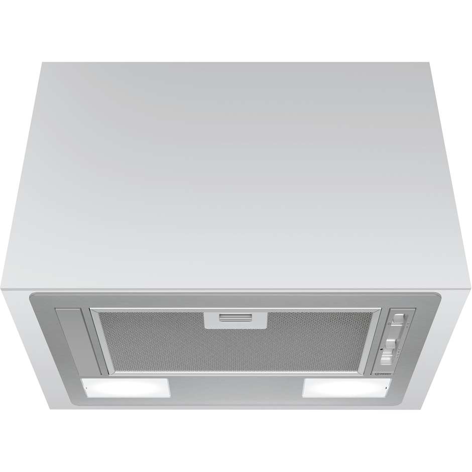 indesit - cappa ict64lss classe c-acciaio a scomparsa