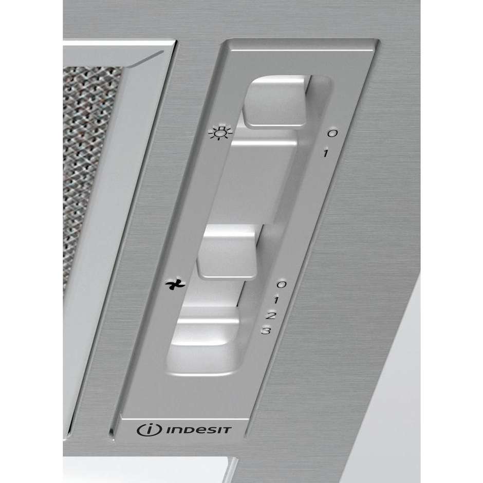 indesit - cappa ict64lss classe c-acciaio a scomparsa