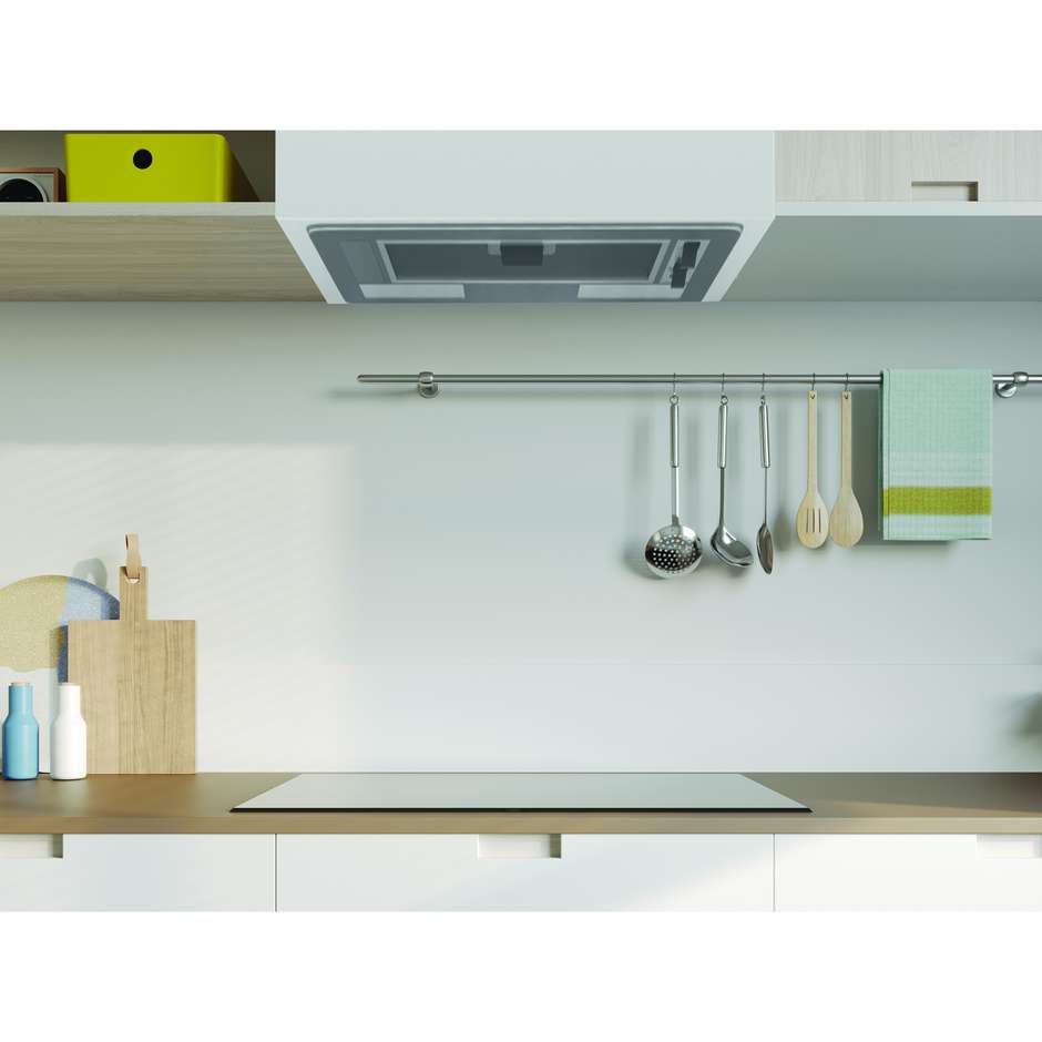 indesit - cappa ict64lss classe c-acciaio a scomparsa