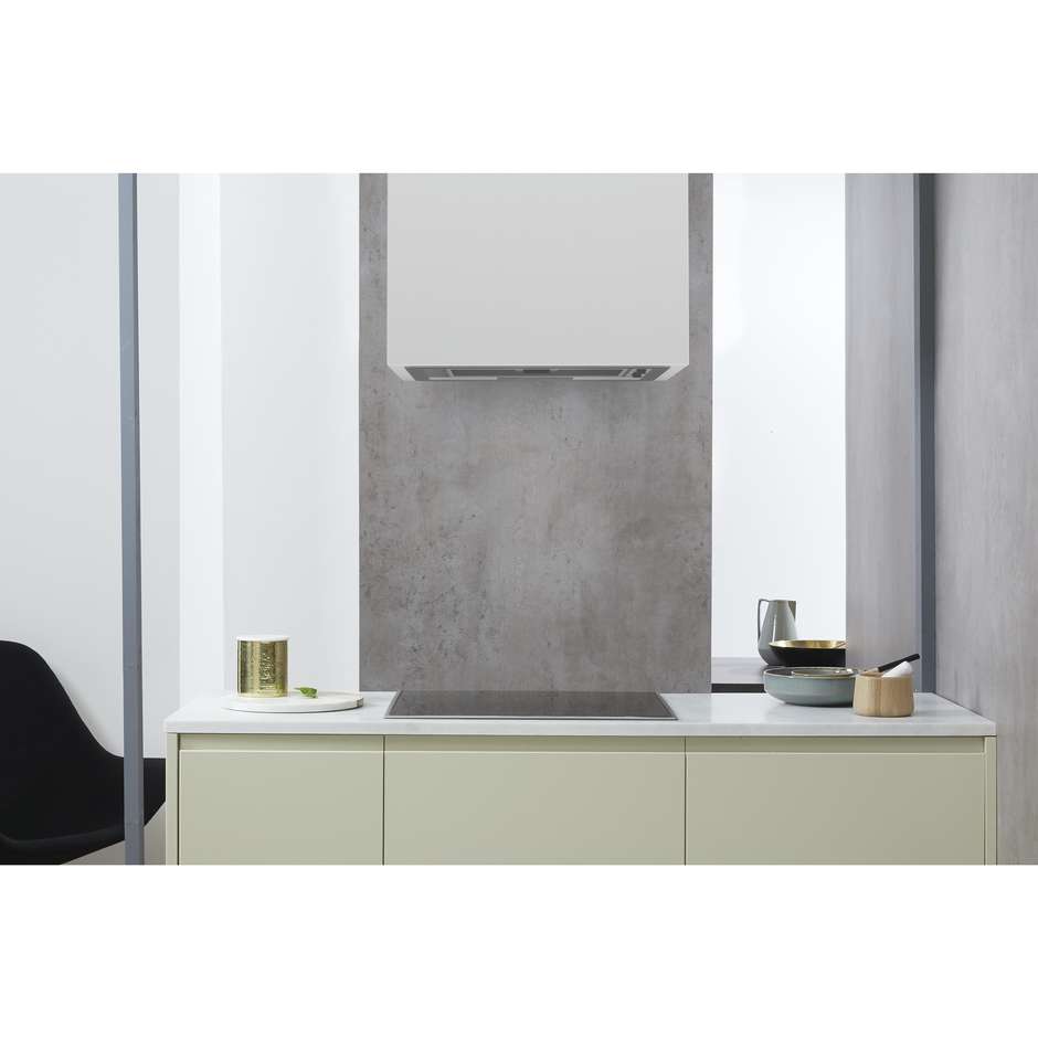 indesit - cappa ict64lss classe c-acciaio a scomparsa