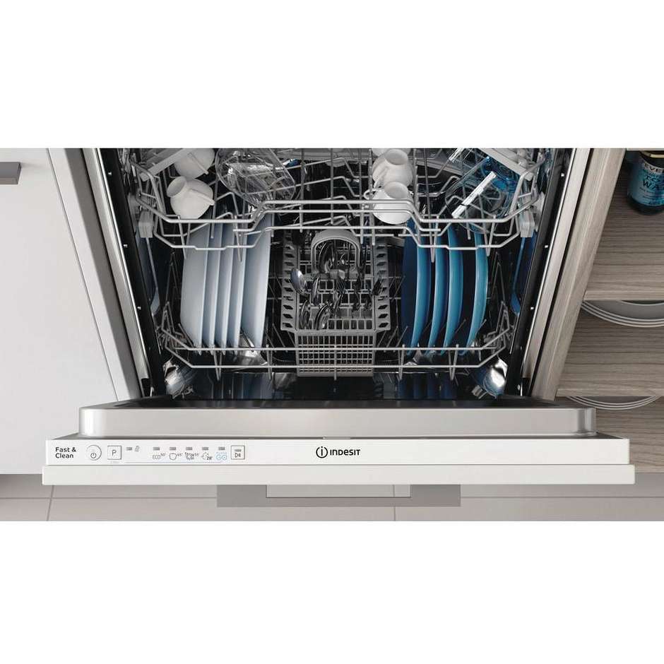 Indesit D2IHKL326 Lavastoviglie da incasso 14 coperti 5 Programmi Classe E Colore Bianco