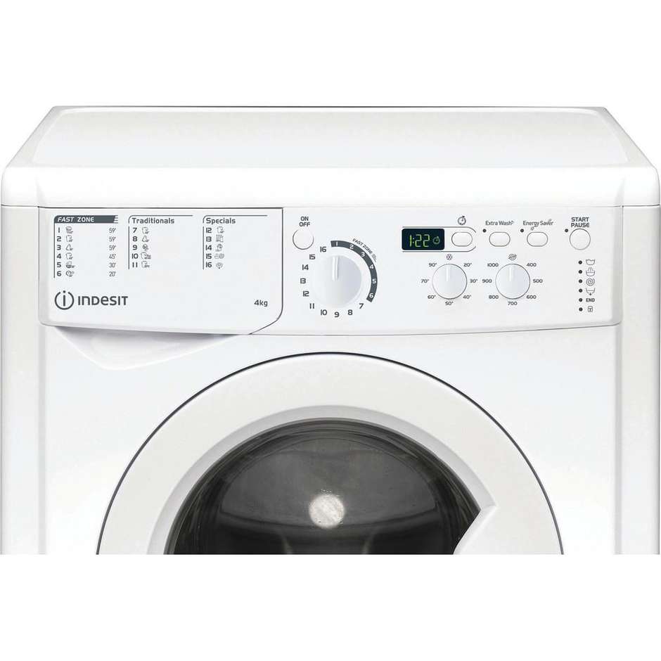 Indesit EWUD 41051 W EU N Lavatrice Slim Capacità 4 Kg 1000 giri/min Classe F colore bianco