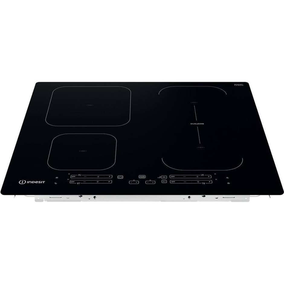 Indesit IB 65B60 NE Piano Cottura a Induzione da Incasso 59 cm 4 Zone Nero