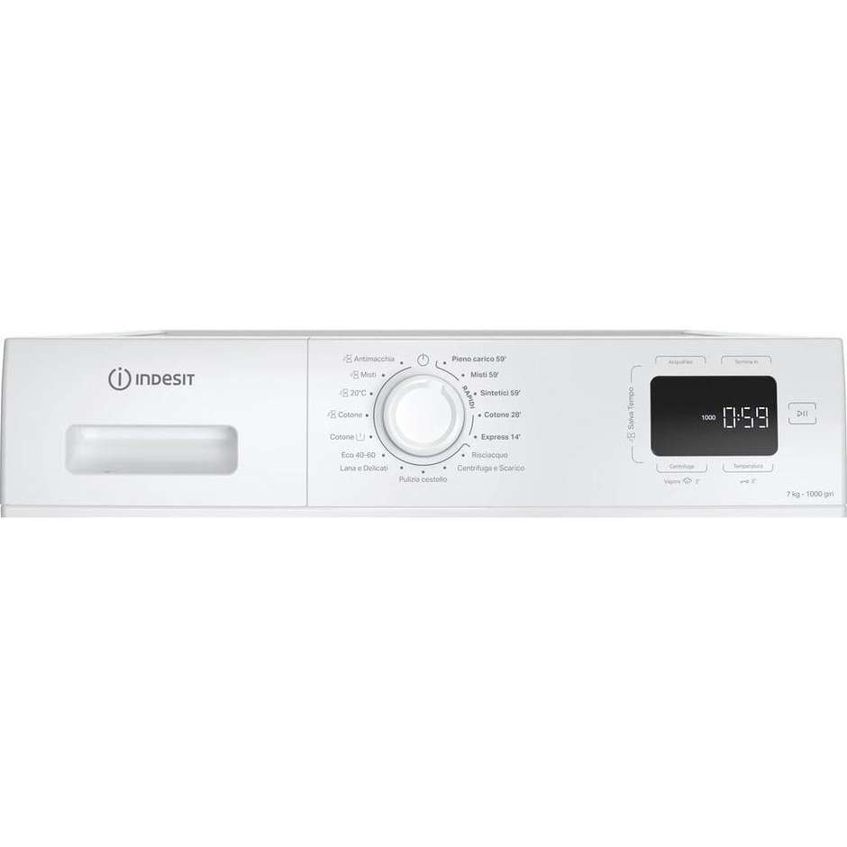 Indesit IM760MYTIMEIT Lavatrice Carica Frontale 7 Kg 1000 Giri/min Classe A Colore Bianco