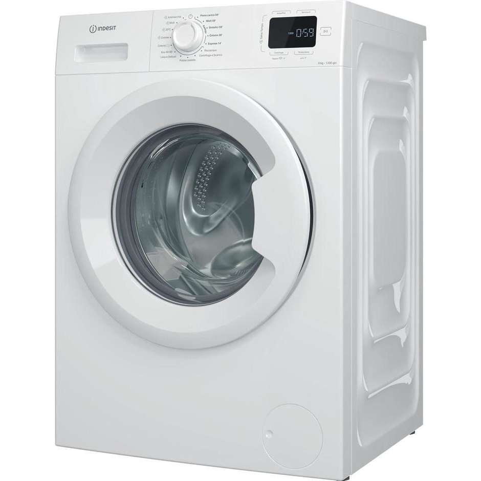 Indesit IM962MYTIMEIT Lavatrice Carica Frontale 9 Kg 1200 Giri/min Classe A Colore Bianco