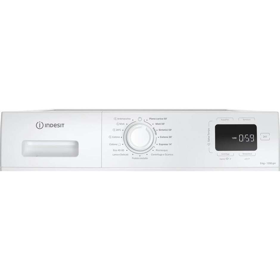 Indesit IM962MYTIMEIT Lavatrice Carica Frontale 9 Kg 1200 Giri/min Classe A Colore Bianco