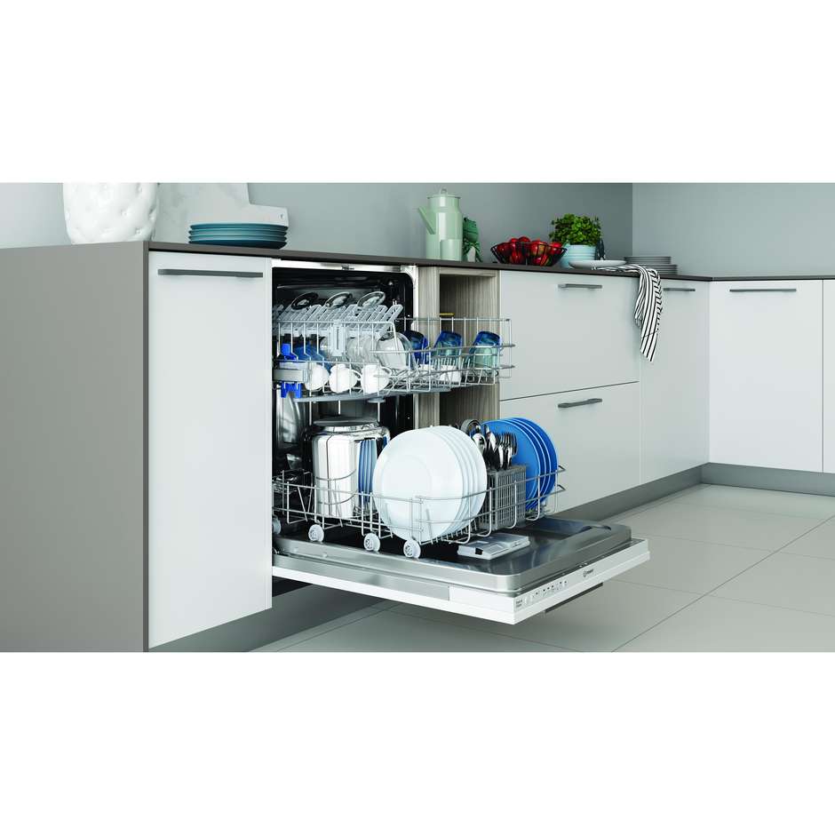 Indesit IN2IE14CNP80 Lavastoviglie a Scomparsa Totale 60 cm 14 Coperti Funzione Push&Go Mezzo Carico Classe C
