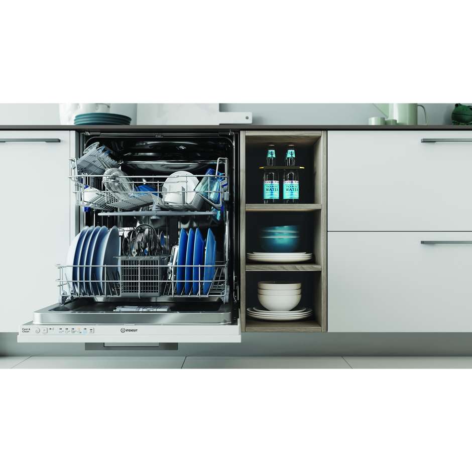 Indesit IN2IE14CNP80 Lavastoviglie da incasso 60 cm 14 Coperti 5 Programmi Classe E Colore Bianco