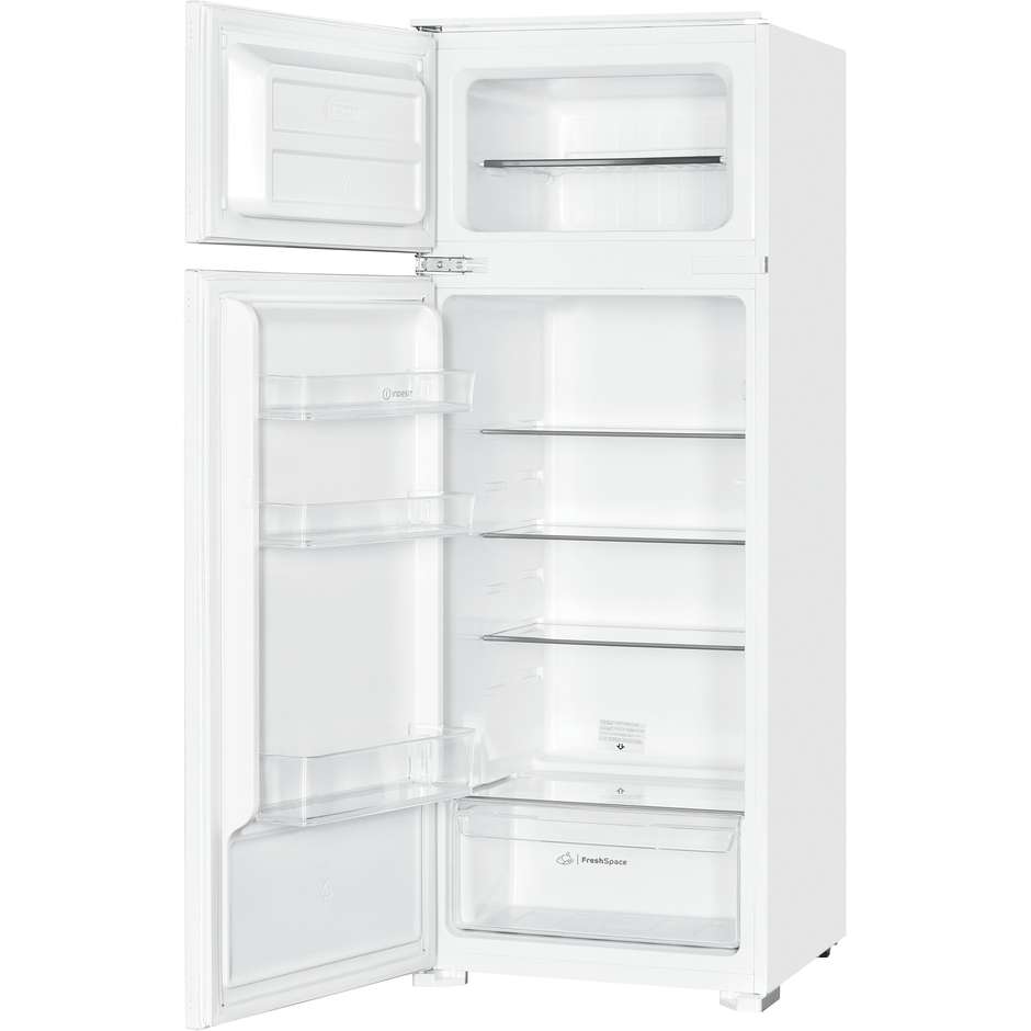 Indesit IND2040E Frigorifero Doppia Porta da Incasso 218 Litri Sbrinamento Automatico Frigo Classe E Bianco