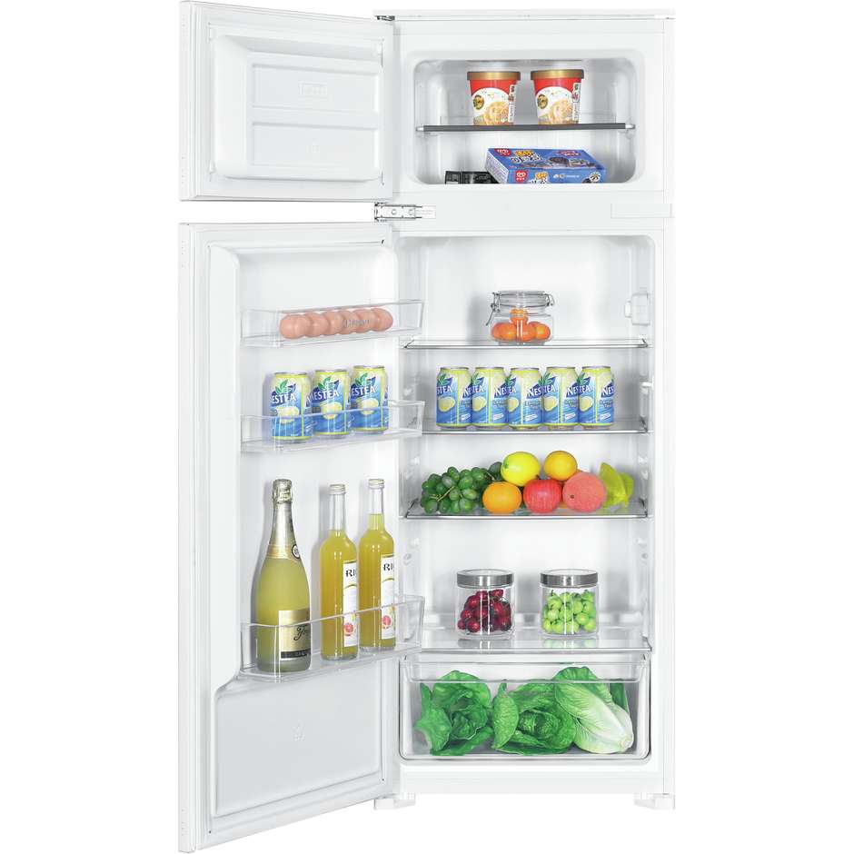 Indesit IND2040E Frigorifero Doppia Porta da Incasso 218 Litri Sbrinamento Automatico Frigo Classe E Bianco