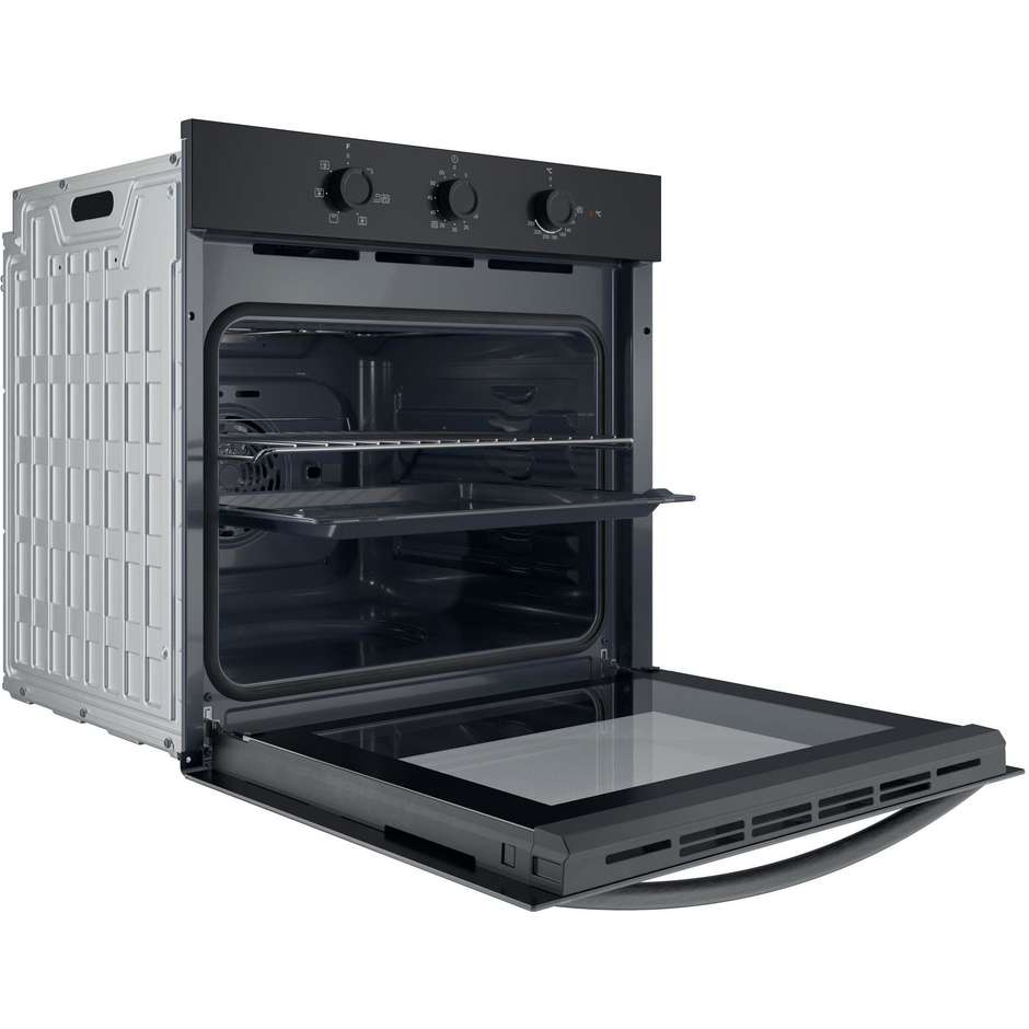 Indesit IO 235H B Forno Elettrico Multifunzione da Incasso 66 Litri Grill Idrolitico Classe A Total Black