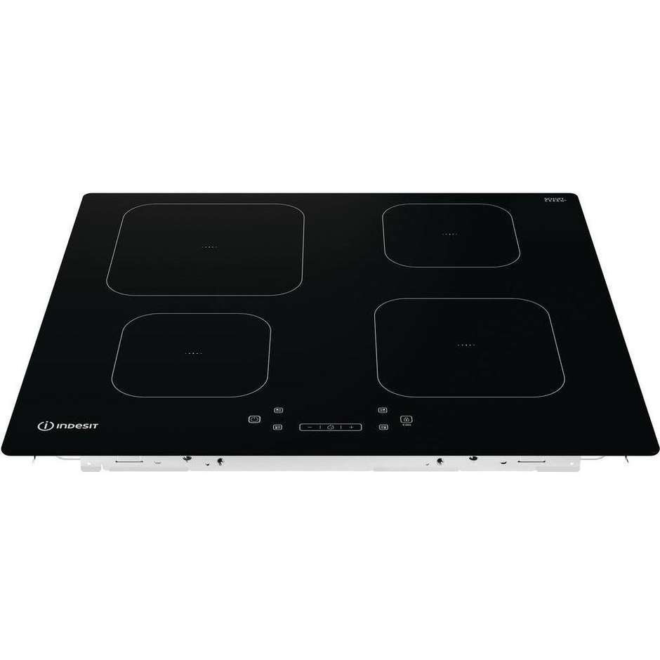 Indesit IS 83Q60 NE piano a induzione da incasso 59 cm, 4 zone, nero
