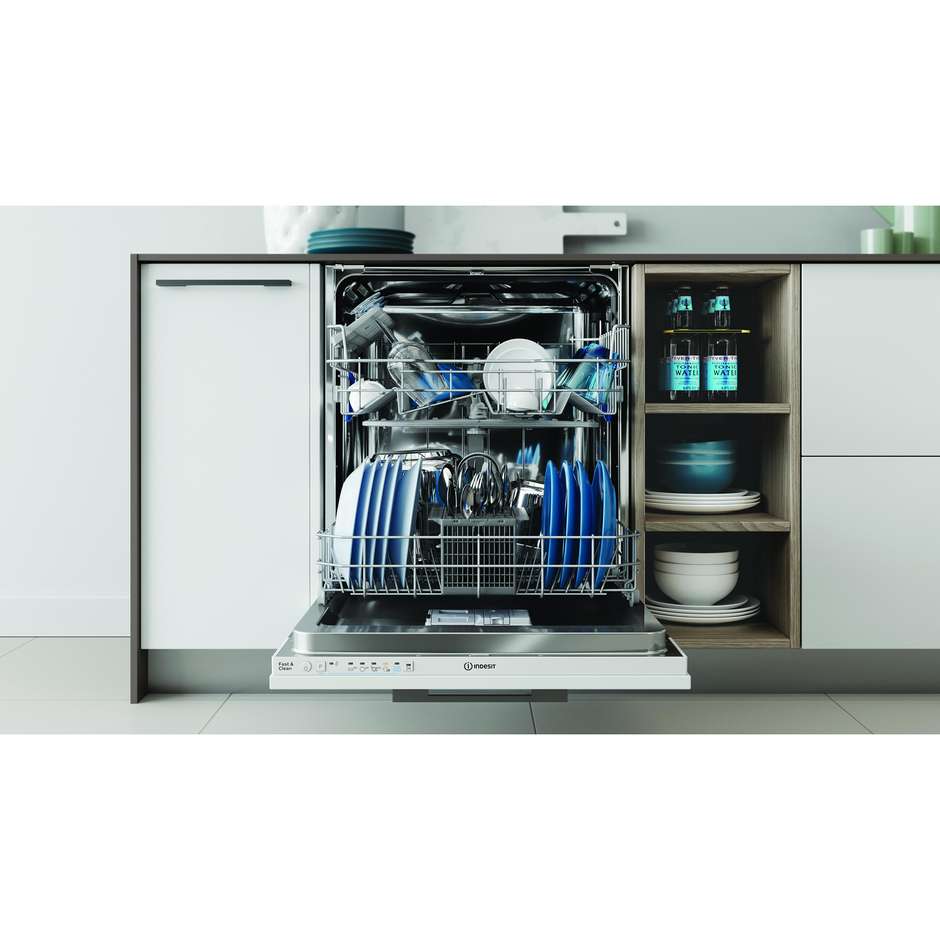 Indesit Push&Go lavastoviglie a scomparsa totale da 60 cm, 14 coperti, classe E
