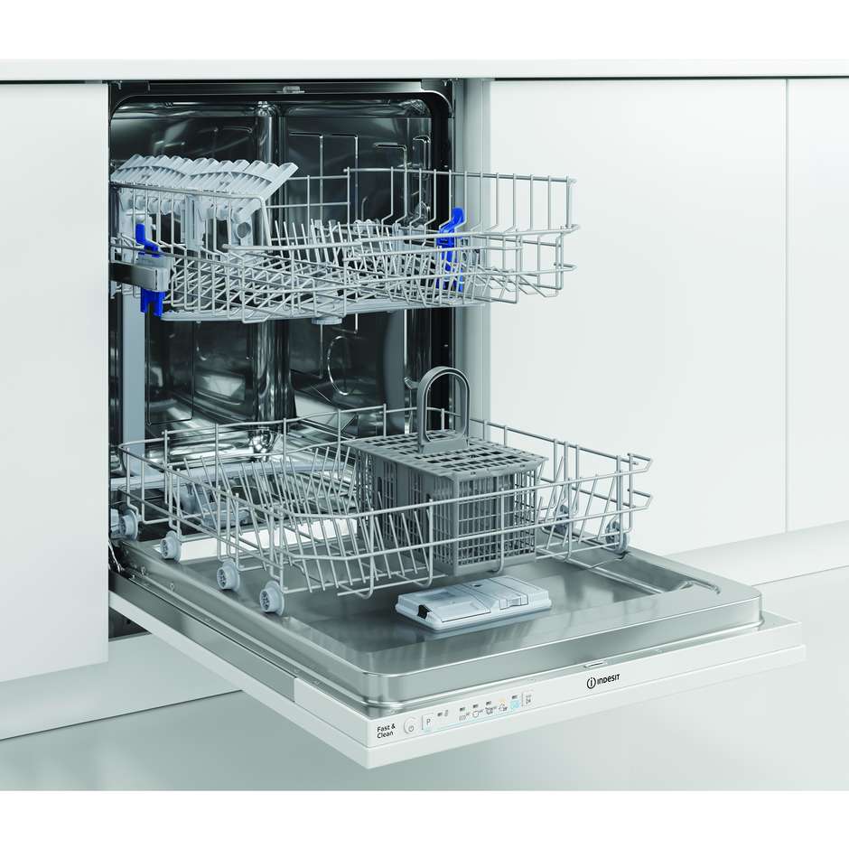 Indesit Push&Go lavastoviglie a scomparsa totale da 60 cm, 14 coperti, classe E