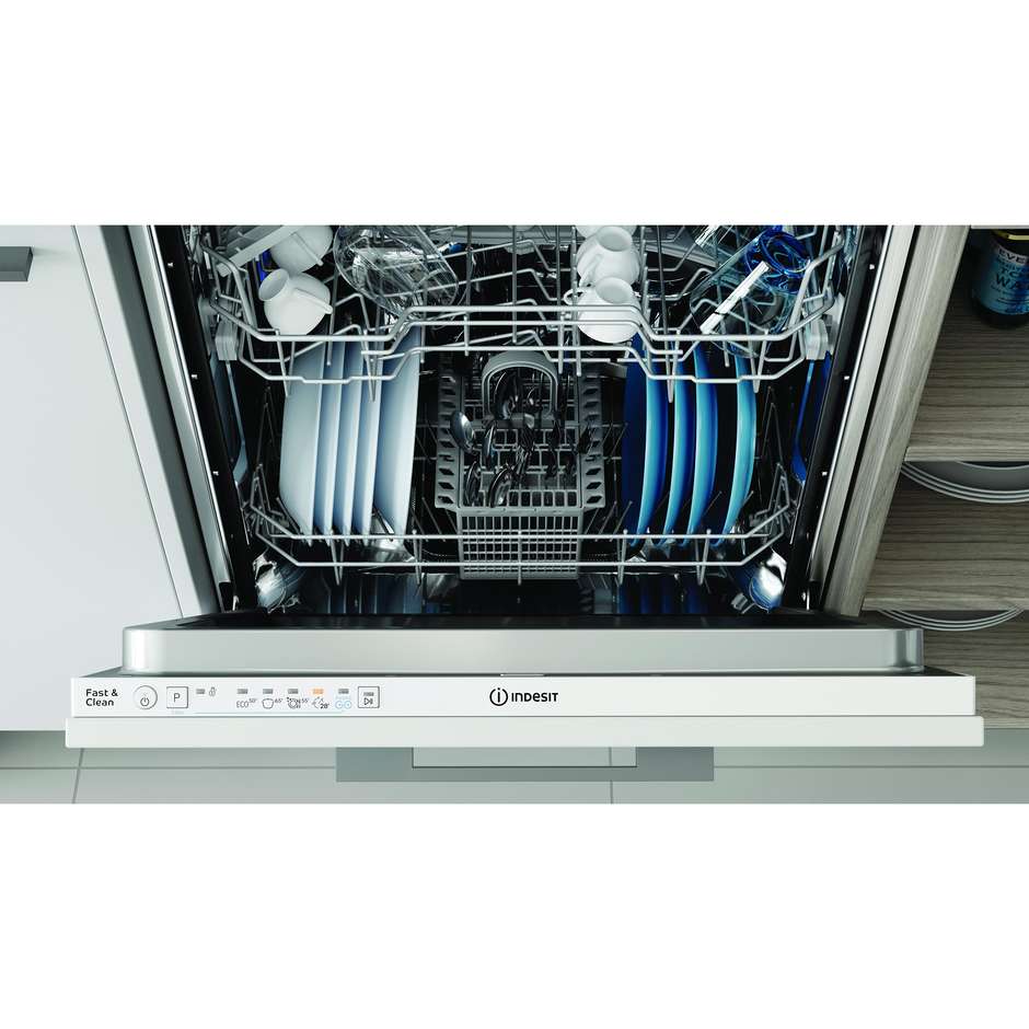 Indesit Push&Go lavastoviglie a scomparsa totale da 60 cm, 14 coperti, classe E