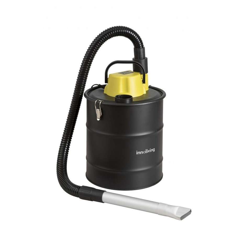 Innoliving INN-650 Aspiracenere Elettrico 20 Litri 800-1200W Filtro HEPA Nero/Giallo