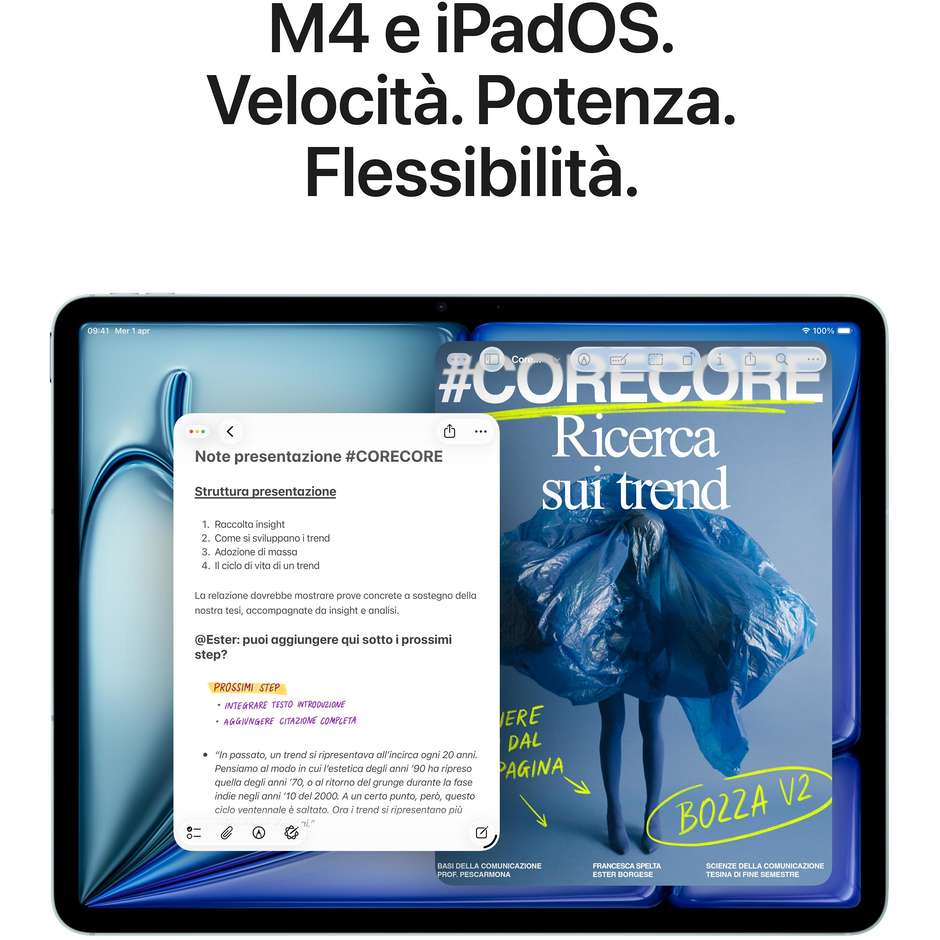 ipad air 13 chip m4 wi-fi + cellular 256gb - spac