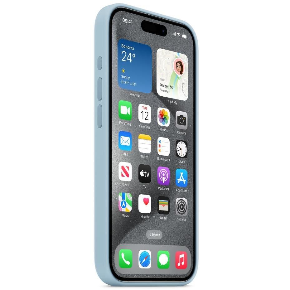 iphone15 pro si case light blue