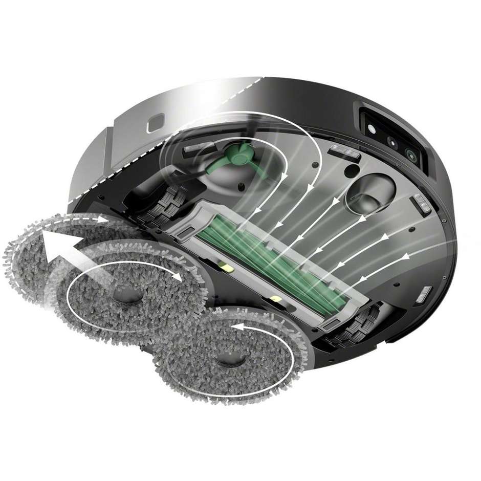 iRobot 505 Combo Plus robot aspirapolvere lavapavimenti nero con base autosvuotante