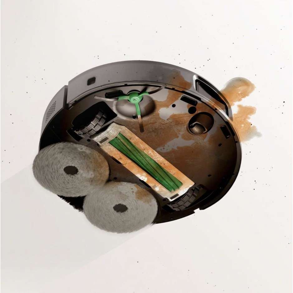iRobot 505 Combo Plus robot aspirapolvere lavapavimenti nero con base autosvuotante