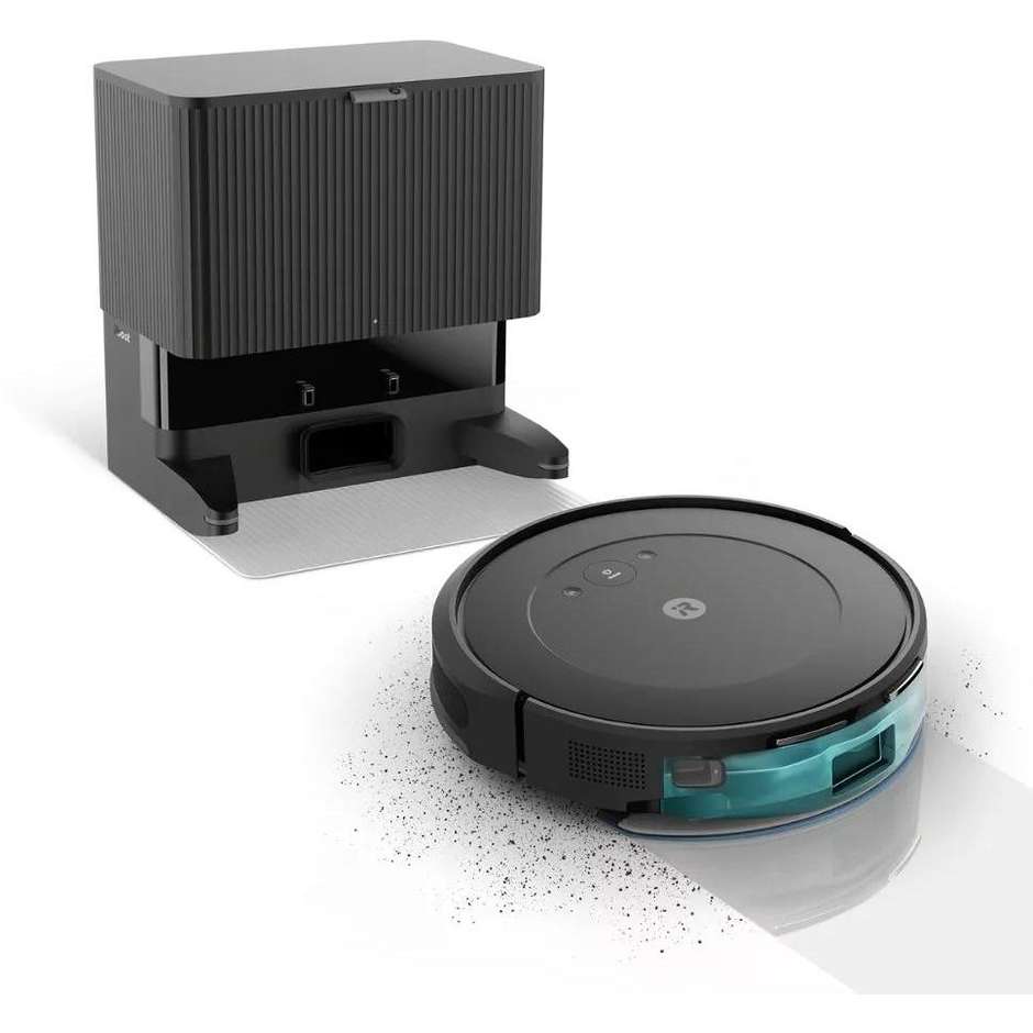 iRobot Combo Essential 2 Robot Aspirapolvere e Lavapavimenti Senza Sacchetto, Batteria Litio 2600 mAh, Nero