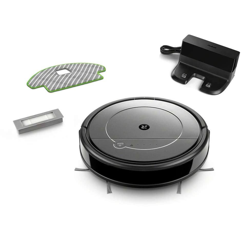 Irobot Roomba Combo Aspirapolvere Robot E Lavapavimenti Wi-Fi Capacità 0,45 Lt colore nero e grigio