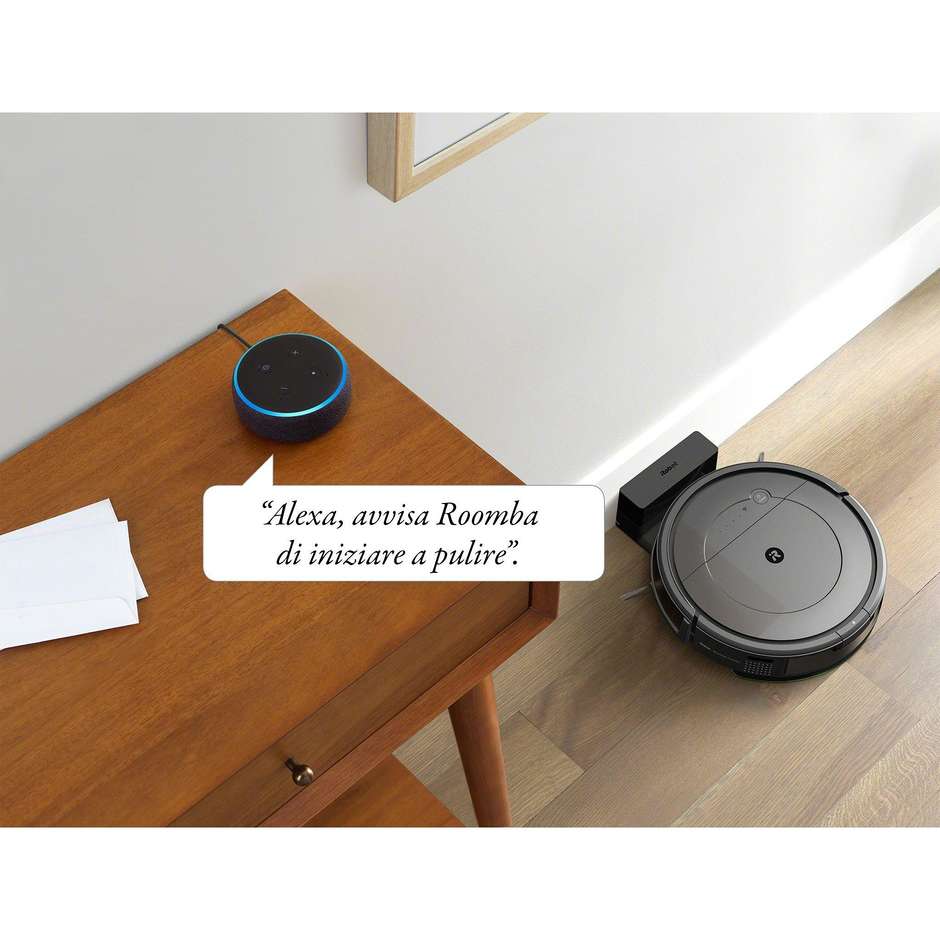 Irobot Roomba Combo Aspirapolvere Robot E Lavapavimenti Wi-Fi Capacità 0,45 Lt colore nero e grigio