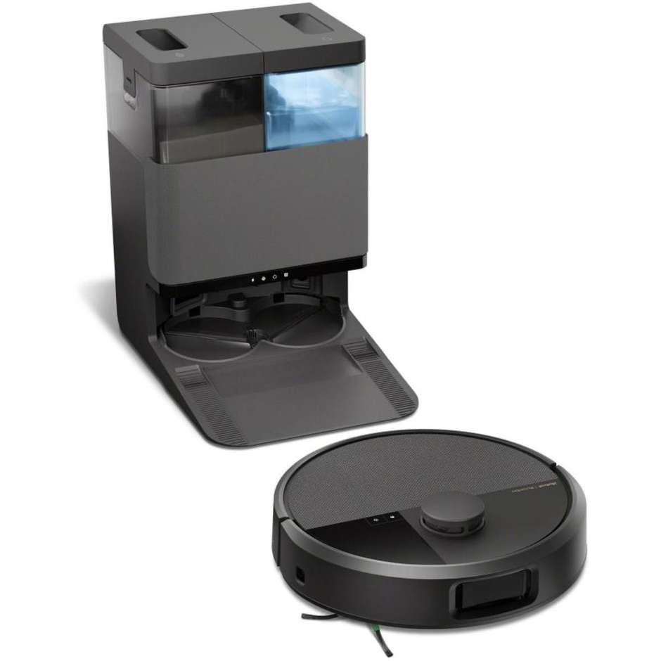 iRobot Roomba Plus 505 Combo Robot Aspirapolvere e Lavapavimenti con Stazione AutoWash, 7000 Pa, Filtro EPA, Navigazione LiDAR, Nero