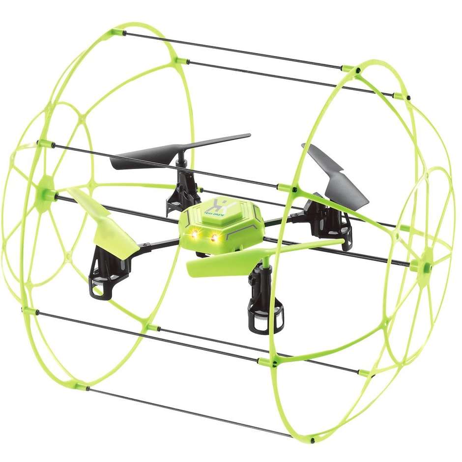 iTEKK- SKYWALKER Drone quadrirotore con gabbia colore verde-nero