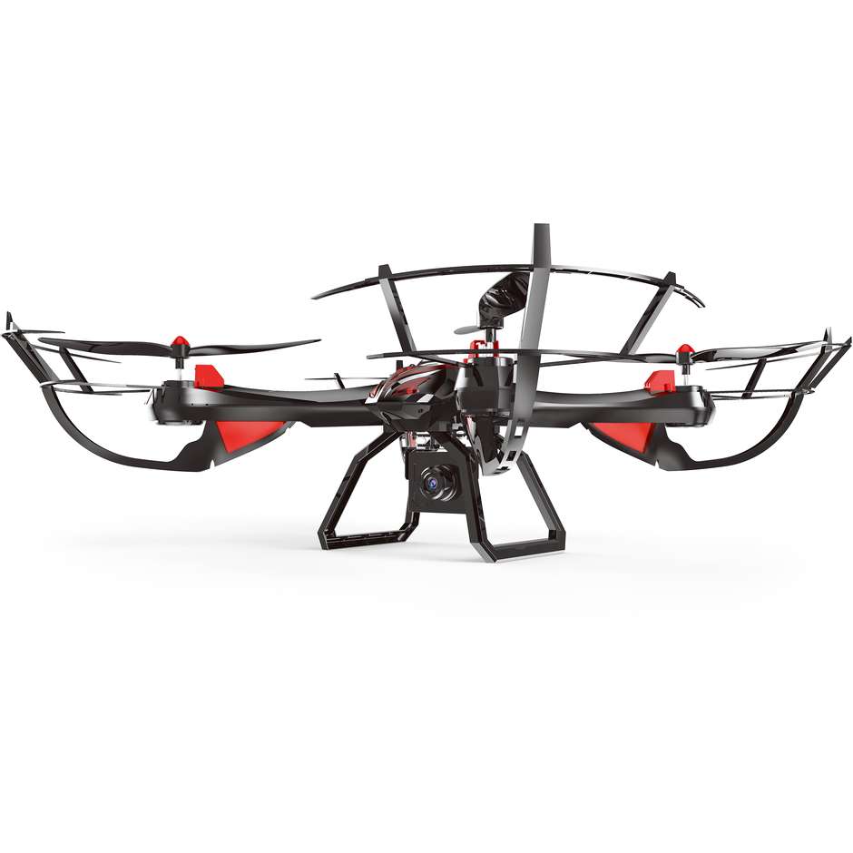 iTEKK Vampire PLUS Drone trirotore con camera HD colore nero, rosso