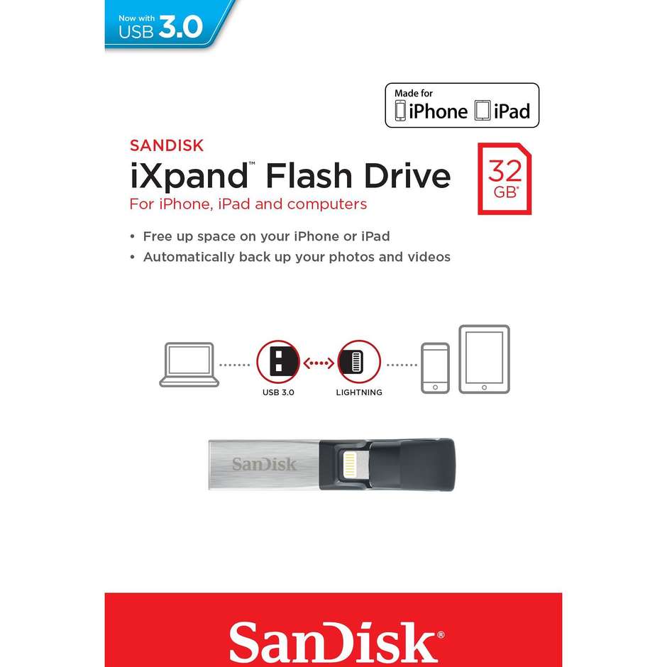 ixpand  flash drive 32gb ver 2