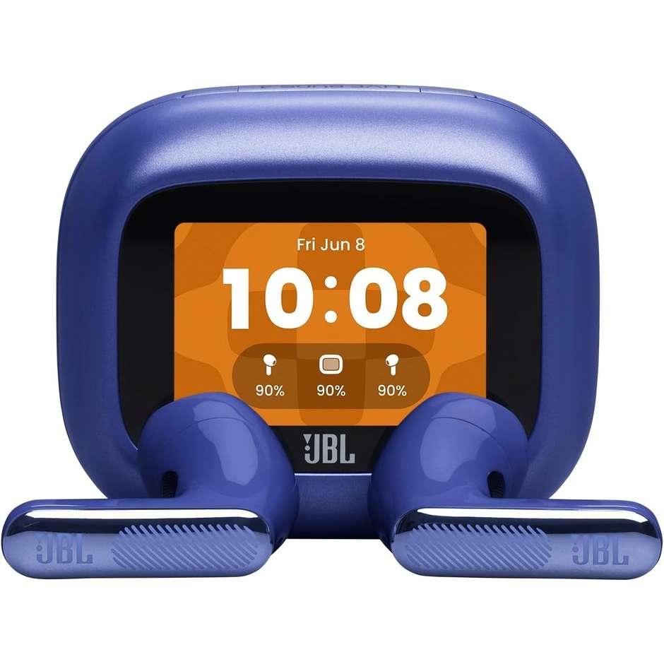 JBL Live Flex 4 Auricolari TWS ANC Bluetooth 6.0 Blu con Smart Case