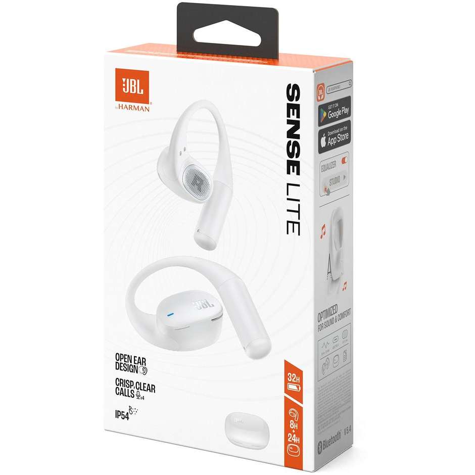 JBL Sense Lite Auricolari open-ear Bluetooth 5.4 OpenSound bianchi
