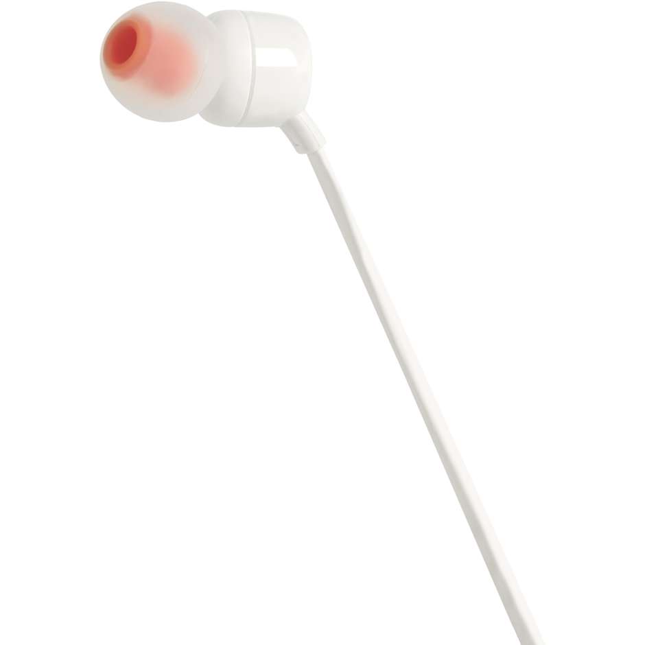 JBL Tune 110 Auricolari in-ear jack 3,5 mm con microfono e comando bianchi