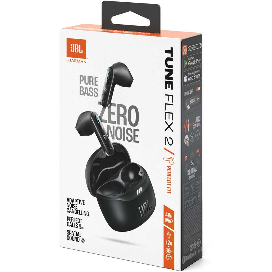 JBL Tune Flex 2 Auricolare True Wireless Stereo (TWS) In-ear Bluetooth Colore Nero