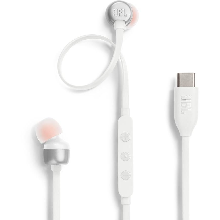 JBL Tune T310WHT Auricolare Cablato In-ear USB tipo-C Colore Bianco