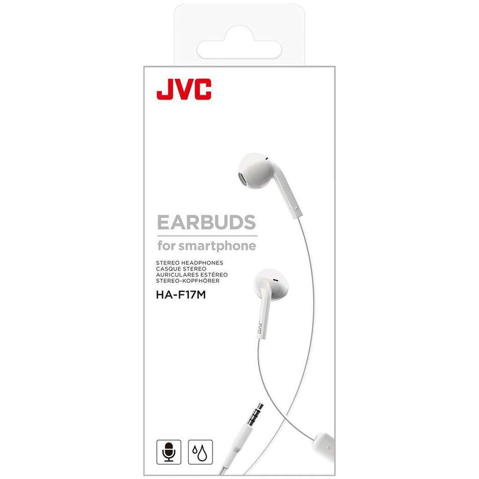 JVC HA-F17M Auricolare Cablato In-ear Colore Bianco