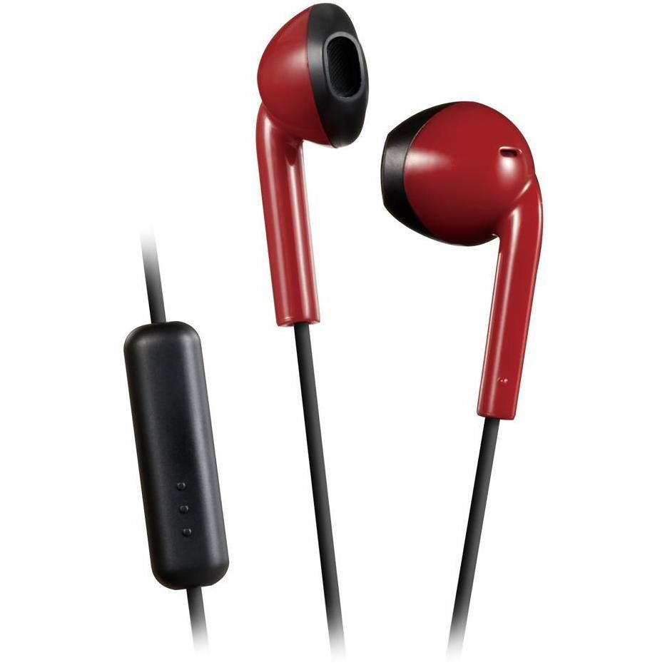 JVC HA-F19M-RB rossi, auricolari stereo con microfono e jack 3,5 mm