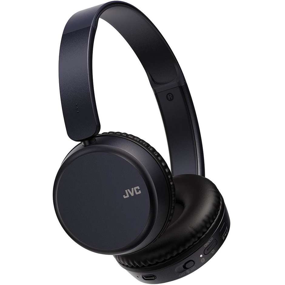 Jvc HA-S36W-A- Cuffie Wireless Bluetooth ad Alta Risoluzione Nero
