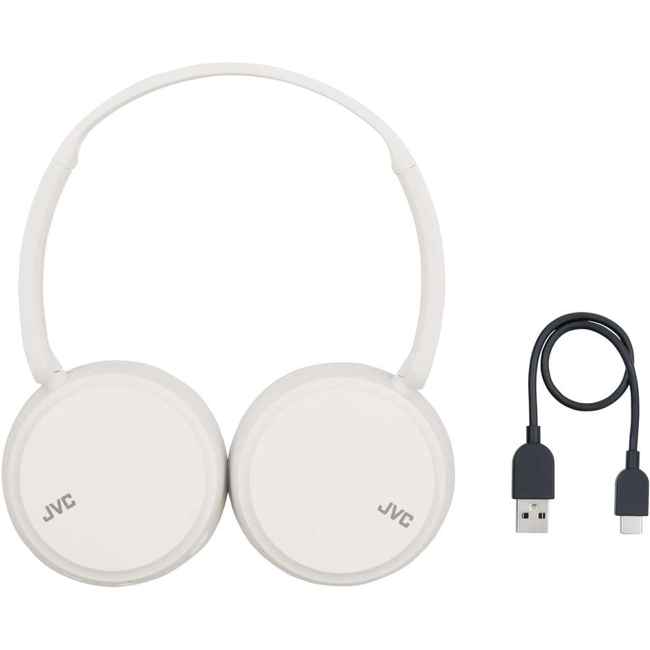 JVC HA-S36W Cuffie Wireless a Padiglione Bluetooth 5.2 Pieghevoli 35h Bianco