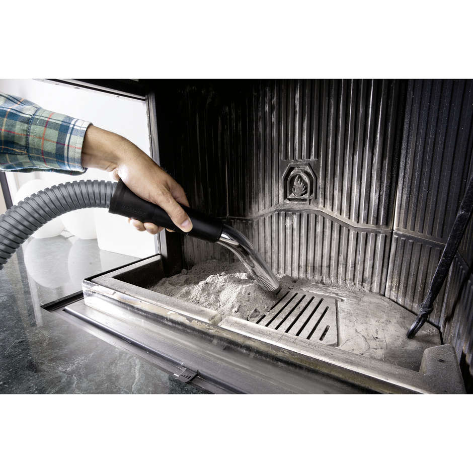 Karcher AD 4 Premium Aspiracenere e Aspirapolvere 600W con Scuotifiltro ReBoost e Fusto Metallico 17L
