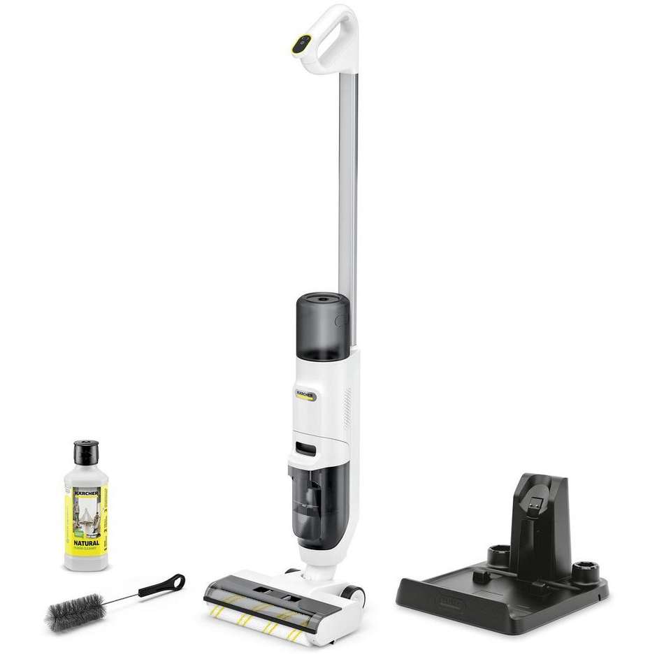 Karcher FCV 2 Aspirapolvere e Lavapavimenti Portatile Compatto 160W per Solidi e Liquidi Giallo