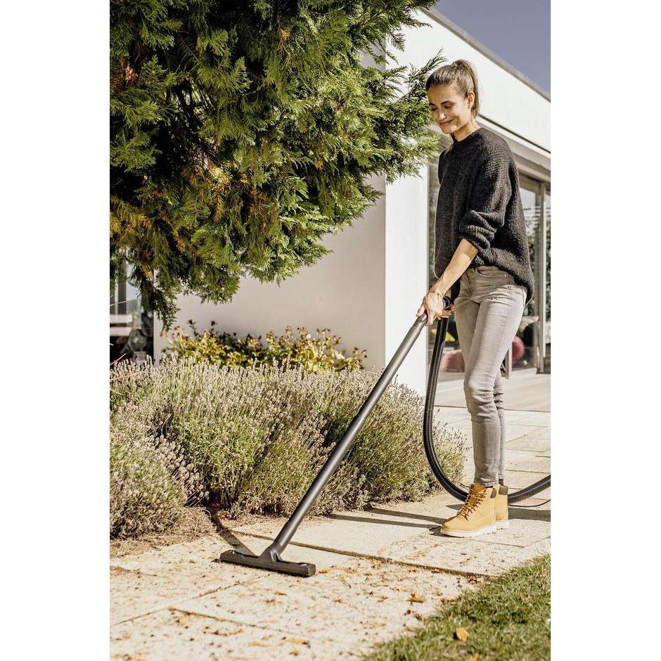 Karcher KWD 3 S V-17/4/20 Aspiratore Solidi e Liquidi 1000W con Fusto in Acciaio Inox 17L e Funzione Soffiante