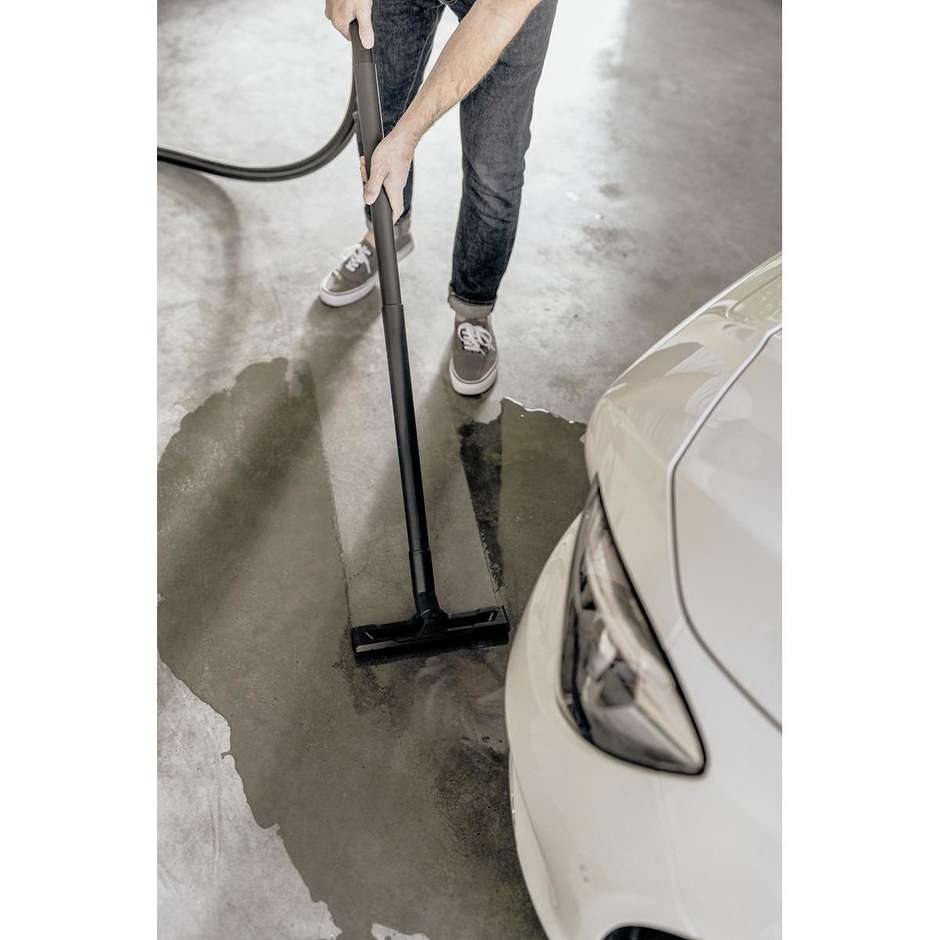 Karcher KWD 3 S V-17/4/20 Aspiratore Solidi e Liquidi 1000W con Fusto in Acciaio Inox 17L e Funzione Soffiante