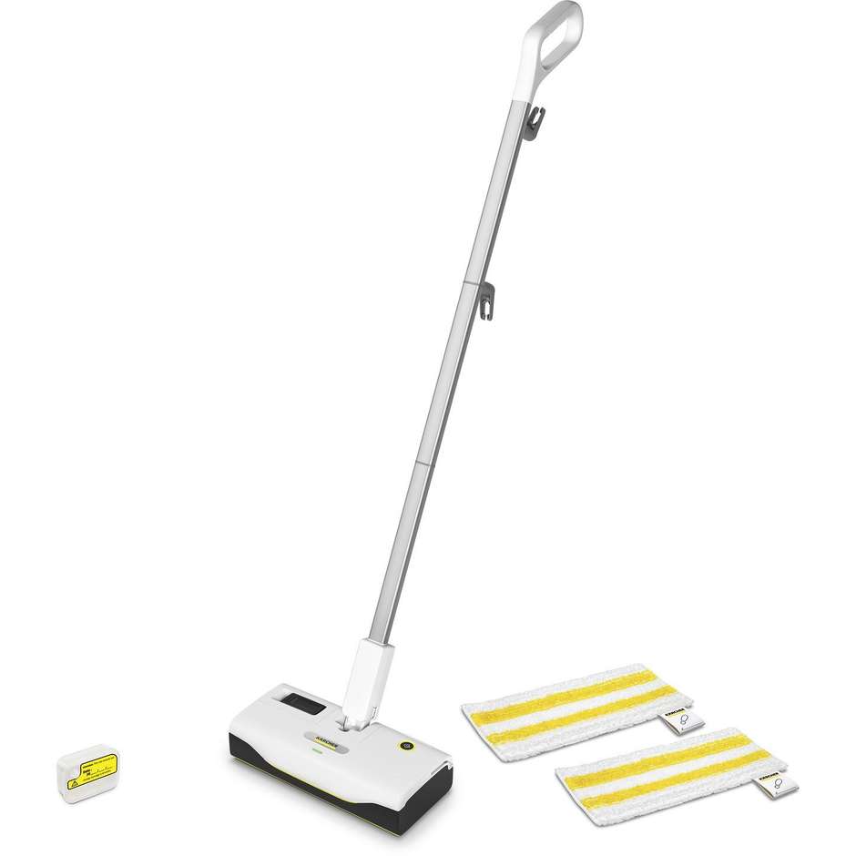 Karcher SC 1 Upright Scopa a Vapore Compatta 1300W Riscaldamento Rapido Serbatoio 0,2L Bianco e Nero