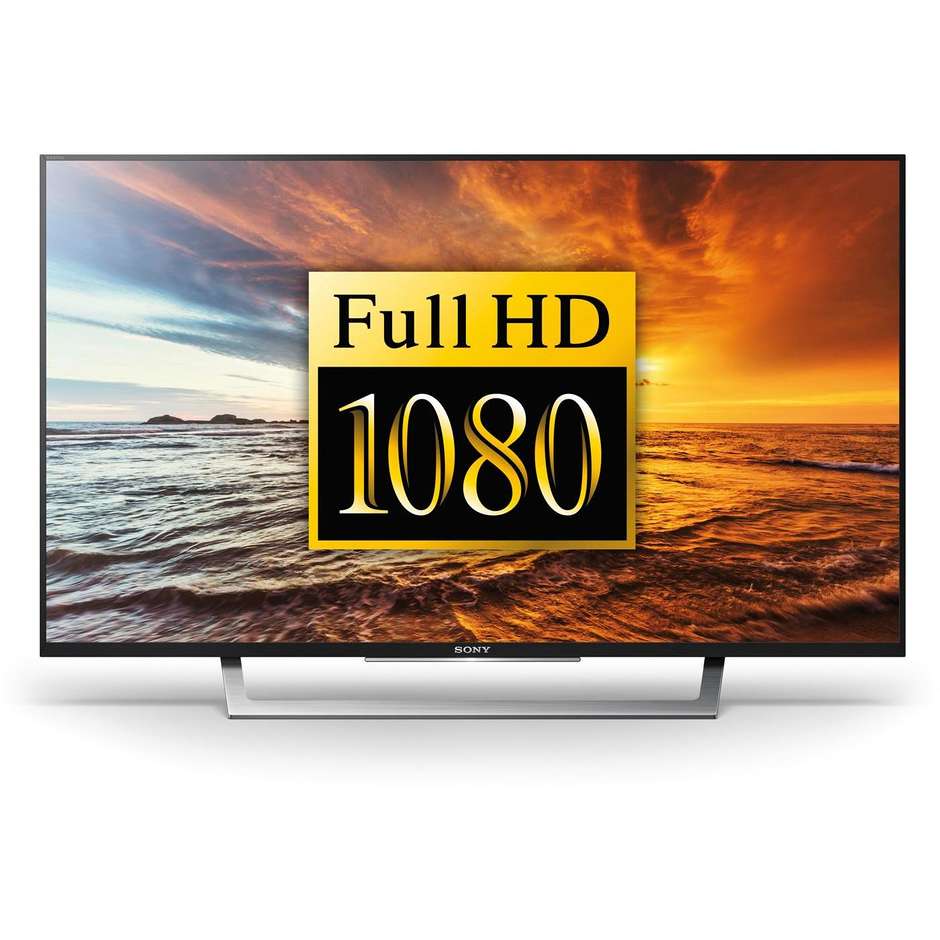 KDL49WD758BAEP Sony Tv LED 49" Full HD Smart Tv Wi-fi classe A+ nero, argento